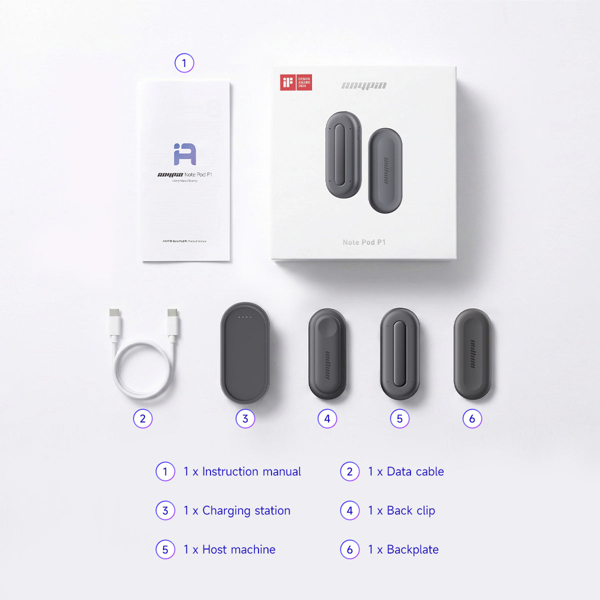 Anypin Note Pod P1